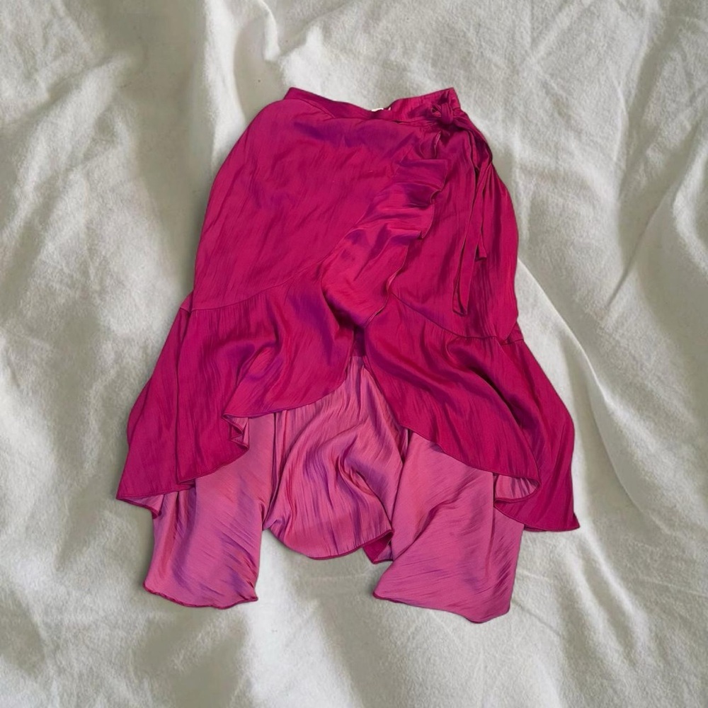 Maeve Fuchsia High-Low Skirt